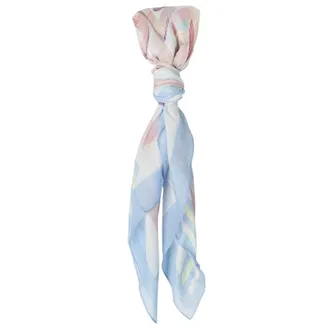 Liu Jo Winter Scarves, female, Multicolor, Size: ONE SIZE Elegant Logo Foulard Scarf