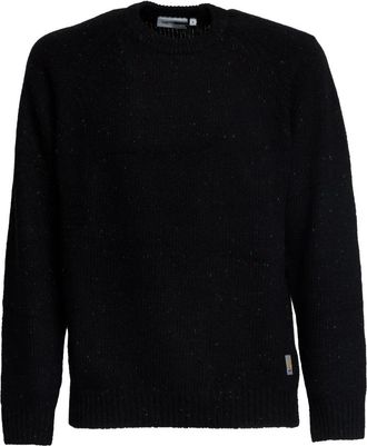 Carhartt Work in Progress Anglistic Sweater - Heren - Ronde hals truien - Zwart - XS - Katoen - Truien & Vesten