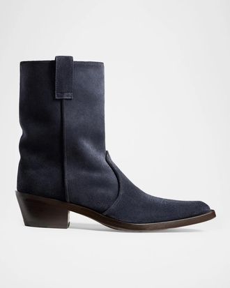 Khaite Clive Suede Ankle Boots