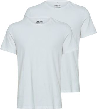 Blend T-Shirt BLEND, Herren, Gr. XXL, weiss (wei&szlig;), Single Jersey, Obermaterial: 95% Baumwolle, 5% Elasthan, unifarben, Basic, schmal normal, Rundhals, Shir