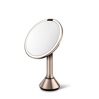 Simplehuman Espejos Cosm&eacute;ticos - Espejo De Maquillaje Con Led Dual Light Iluminaci&oacute;n, Oro Rosa St3053