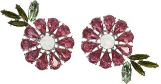 Carolina Herrera Cz Crystal Daisy Earrings