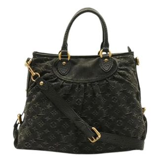 Louis Vuitton Pre-owned Denim Schoudertas - Dames - Pre-owned - Zwart - Maat: ONE Size Denim