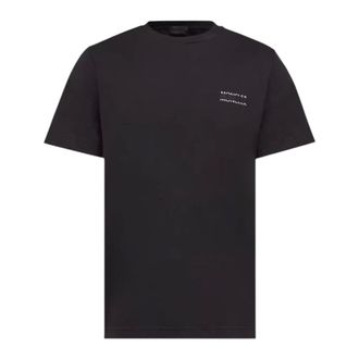 Moncler T-Shirts, male, Black, Size: 2XL Logo Cotton Jersey T-Shirt