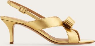 Ferragamo Women Vara bow sandal Gold Size 10.5