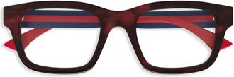 Gucci square-frame glasses - Red