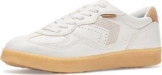 Dr. Scholls Right On Lace-Up Shoes Womens Shoes White Sand : 6.5 M, Faux Leather