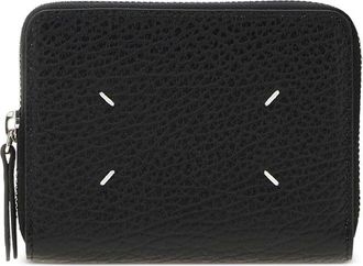 Maison Margiela Four-Stitches Pebbled Leather Wallet