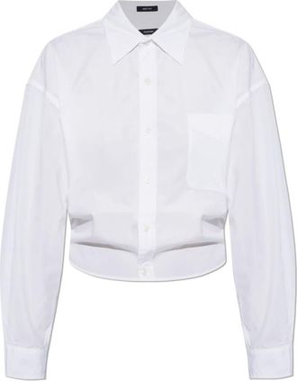 R13 Shirts, female, White, Size: S Cropped Shirt