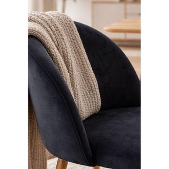 Regalos Miguel Sillas Comedor - Silla Vint Terciopelo - Negro