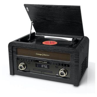 Muse Giradischi stereo vinile / cd / usb a 3 velocit&agrave; 33/45 / 78t - mt115w