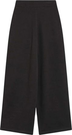 Christophe Lemaire Broeken, Dames, Bruin, S, Katoen, Wijde Pijpen High Waist Broek