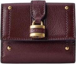 Chlo&eacute; Mini Paddington Tri-Fold Wallet - Dames - Portefeuilles - Rood - ONE Size - Leer - Accessoires
