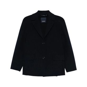 Max Mara Dames, Jassen, Blauw, Maat: XS Zijde