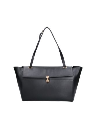 Savette Black Symmetry Trapeze Leather Shoulder Bag