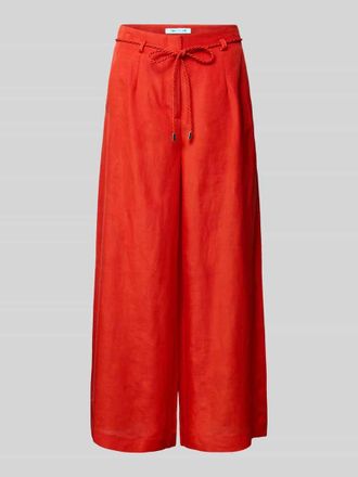 Forever New Wide Leg Hose aus Leinen-Viskose-Mix Modell Myla in Rot, Gr&ouml;&szlig;e 34