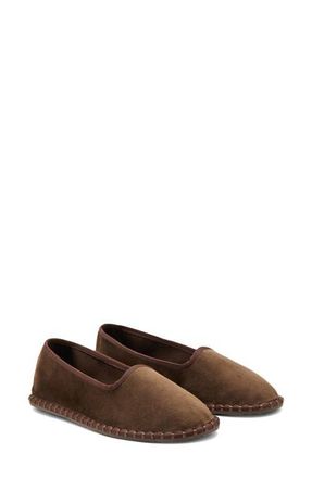 Mango Velour Loafer in Brown at Nordstrom, Size 6.5Us