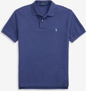 Polo Ralph Lauren Polohemd aus Baumwollpiqué mit Pony-Stickerei Custom Slim Fit