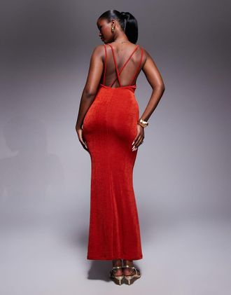 Jil Sander Ballerine In Pelle Con Borchie Rosso da