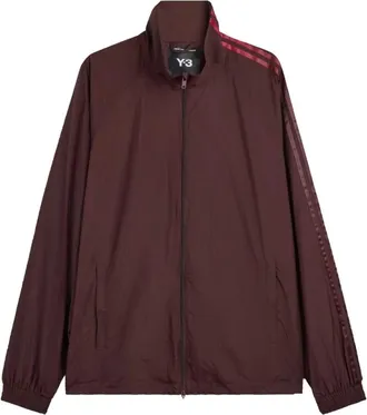 Yohji Yamamoto Fitness, Heren, Rood, XS, Nylon, Gradient 3 Strepen Nylon Track Top