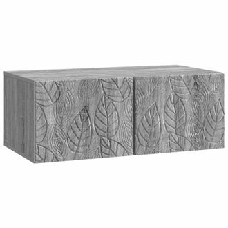 vidaXL Mueble De Tv De Pared 59,5 X 41 X 30 Cm Sonoma Gris Vidaxl