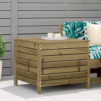 vidaXL Taburete De Jard&iacute;n Madera De Pino Impregnada 62x63,5x53,5 Cm Vidaxl
