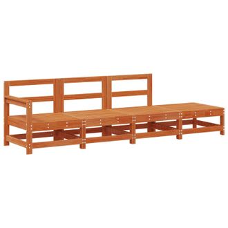 vidaXL Unidades De Sof&aacute; Seccional Marr&oacute;n Cera 252 X 62 X 70,5 Cm Vidaxl