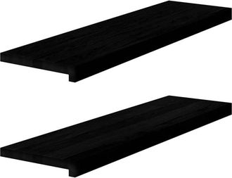 vidaXL Vidaxl - Window Sills 2 pcs Dark Brown 90x30x2 cm Solid Wood Oak
