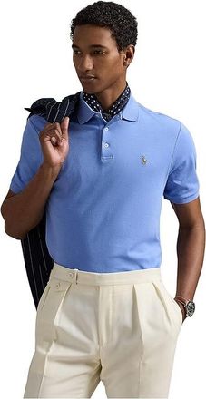 Polo Ralph Lauren Classic Fit Soft Cotton Polo Shirt Mens Clothing Fall Blue : 2XL