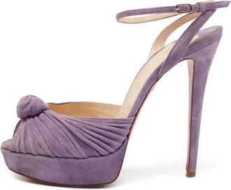 Christian Louboutin Sandali con nodo 140mm - Viola