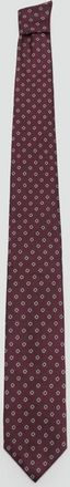 Mango Cravatta seta stampa bordeaux - Uomo - Taglia unica - MANGO MAN