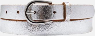 Amsterdam Heritage Eva Metallic Belt In Silver