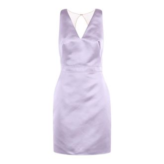 Elisabetta Franchi Party Dresses, female, Purple, Size: M Giacca con Abito