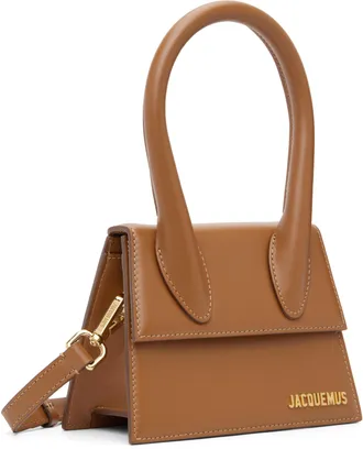 Jacquemus Le Chiquito Mini Leather Brown Leather Crossbody Bag Bag (Pre-Owned)