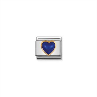 Nomination Unisex Love Composable Classic Links In Blue Heart