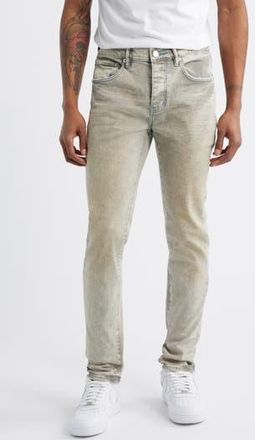 Purple Nitric Dirty Wash Skinny Jeans in Tan at Nordstrom Rack, Size 30