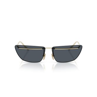 Prada 0pr C52s Angular Metal Frame Sunglasses