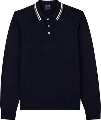 A|X Armani Exchange Maglia Polo - - Knitwear - Uomo - Blu - M