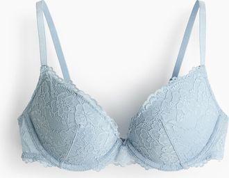 H&M Super-Pushup-BH aus Spitze - Blue