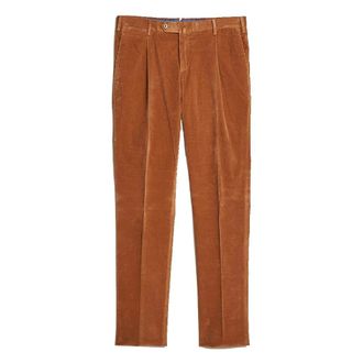 PT01 Pt01, Heren, Broeken, Bruin, Maat: 4XL Corduroy