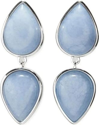 Lizzie Fortunato Orecchini Electra con pietra - Argento