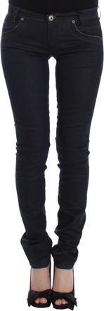 Ermanno Scervino Blauwe Slim Jeans Denim Broek Skinny Pijpen Stretch