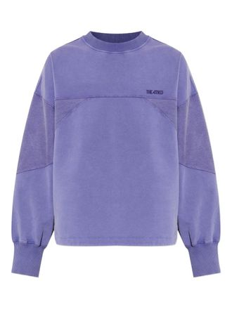The Attico Sweater met geborduurd logo - Paars