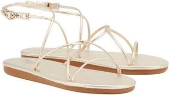 Ancient Greek Sandals Pixida Strappy Sandal in Platinum at Nordstrom, Size 10Us
