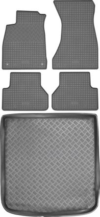 OEM Audi A4 B9 Avant / Kombi A Partir De 2015 Set - Alfombrillas De Goma Para Coche + Alfombrilla Para Maletero