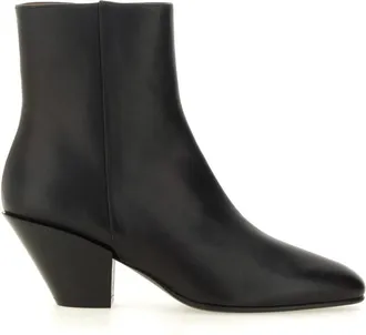 Roberto Festa Milano Schoenen, Dames, Zwart, 36 EU, Leer, Allyk 80mm Enkellaarsjes