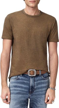 John Varvatos Bale Burnout Crewneck T-Shirt in Brown Sugar at Nordstrom, Size Xx-Large