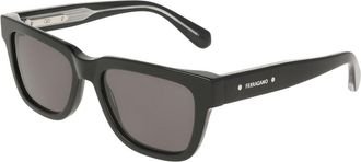 Ferragamo SF2145S 001 Mens Sunglasses Black Size 54