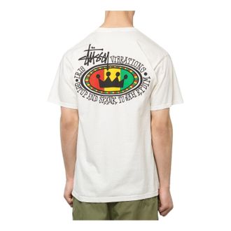 St&uuml;ssy Rasta Oval Pigment Dyed T-Shirt Natural 1904523-NATU