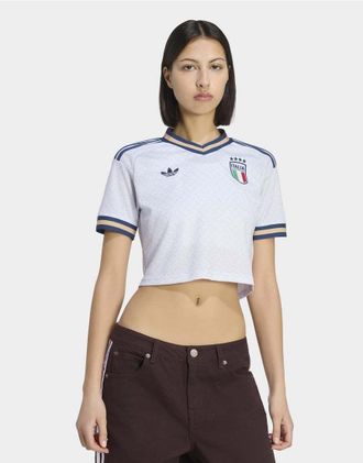 adidas adidas Performance - Italy 26 - Maglia Away taglio corto color aeroblue
